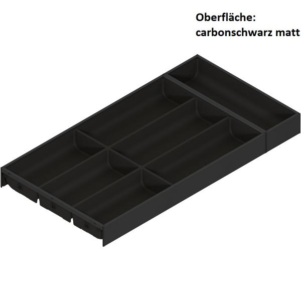 AMBIA-LINE Besteckeinsatz, für LEGRABOX / MERIVOBOX, Kunststoff / Stahl, 7 Besteckfächer, NL=600 mm, Breite=300 mm